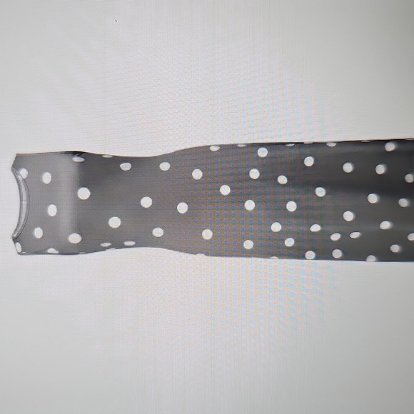 NWT The Tulips Sleeveless Long Peplum Pocketed Gray Polka Dot Dress XXL - Picture 2 of 10